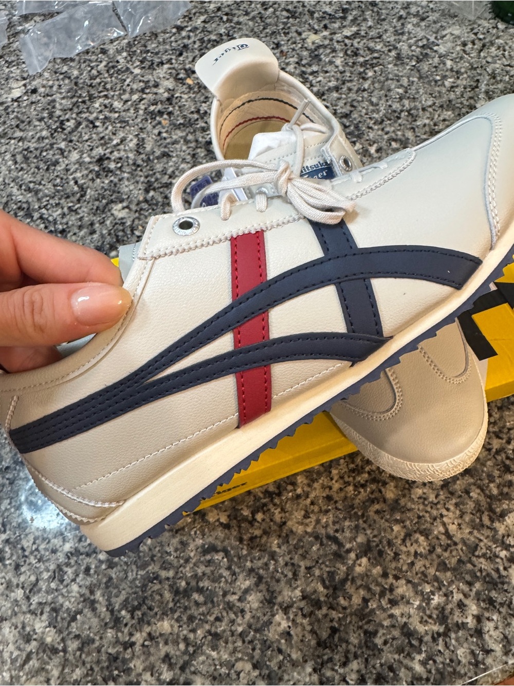 Onitsuka Tiger Mexico 66 Navy & Red Stripes - Picture 3 of 8